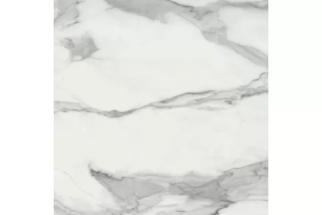 Invictus Natural 80x80 - biała płytka gresowa imitująca marmur