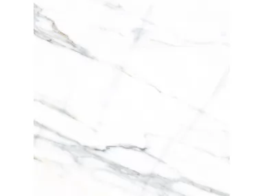 Verbier-R 120x120. Biała płytka imitująca marmur