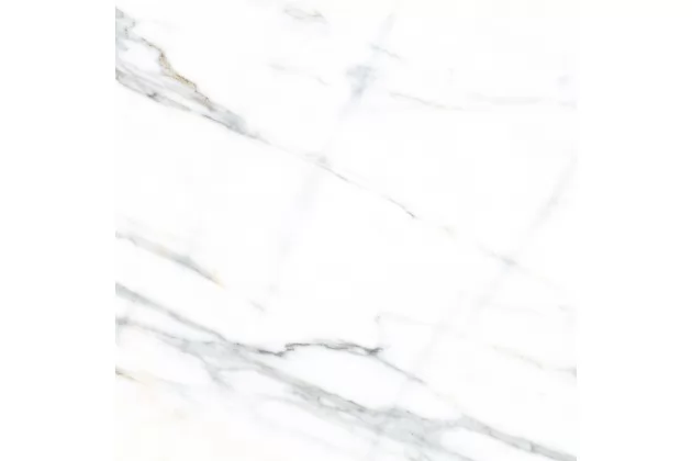 Verbier-R 120x120. Biała płytka imitująca marmur