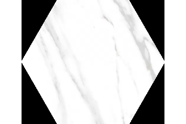 Hexagono Verbier 51,9x59,9. Biała płytka heksagonalna imitująca marmur