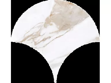 Kiruna Tulum 36,4x33,7. Biała płytka imitująca marmur