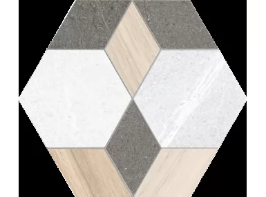 Hexagono Mayeix  Multicolor 23x26,6 - wzorzysta płytka gresowa heksagonalna