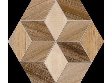Hexagono Freret Multicolor 23x26,6. Wzorzysta płytka gresowa heksagonalna