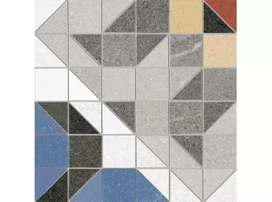 Suresnes-R Cemento 20x20. Wzorzysta płytka gresowa imitująca mozaik