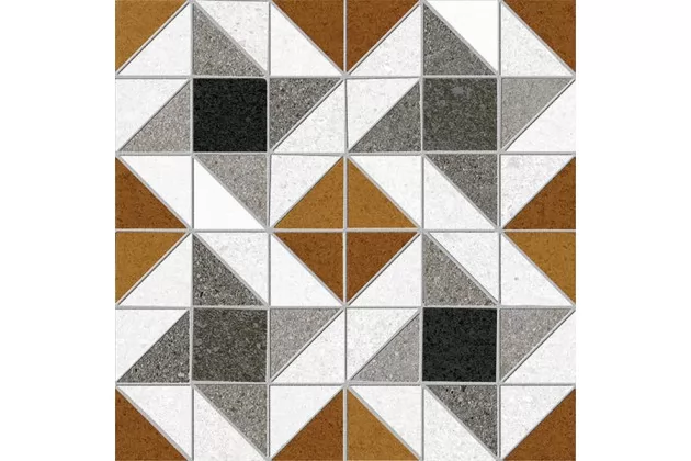 Evry-R Rojizo 20x20. Wzorzysta płytka gresowa imitująca mozaik