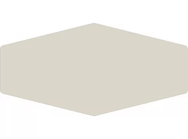 Hex Creme Gloss 10×20 - kremowa płytka ścienna o kształcie spłaszczonego heksagonu