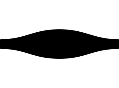 Wave Black Gloss 7,5×30 - czarna płytka ścienna
