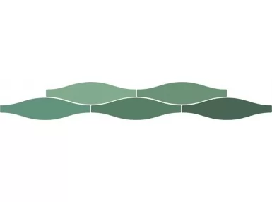 Sailing Wave Emerald Gloss 7,5×30 - płytka ścienna