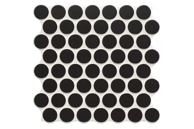 Circle Black 30,9x30,9 - Czarna płytka gresowa