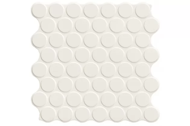 Circle White 30,9x30,9 - Biała płytka gresowa