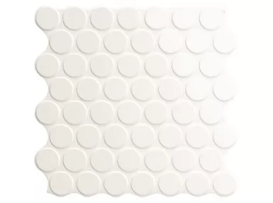 Circle White Glossy 30,9x30,9 - Biała płytka gresowa