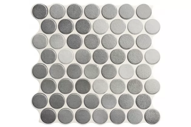 Circle Grey Glossy 30,9x30,9 - Szara płytka gresowa