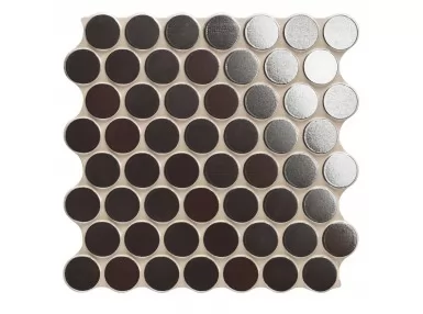 Circle Metal 30,9x30,9 - Brązowa płytka gresowa metalizowana