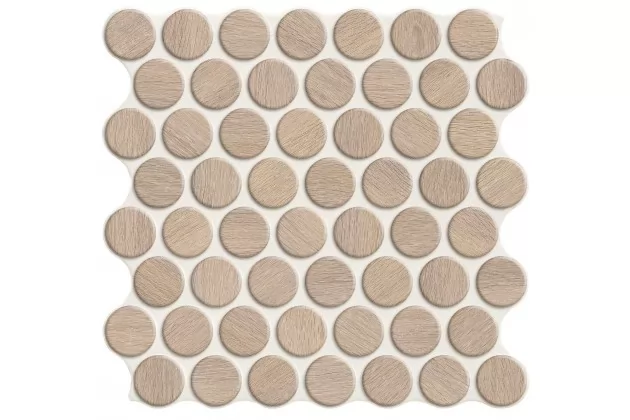Circle Oak 30,9x30,9 - Drewnopodobna płytka gresowa mozaikę