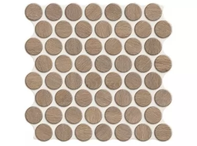 Circle Walnut 30,9x30,9 - Drewnopodobna płytka gresowa mozaikę