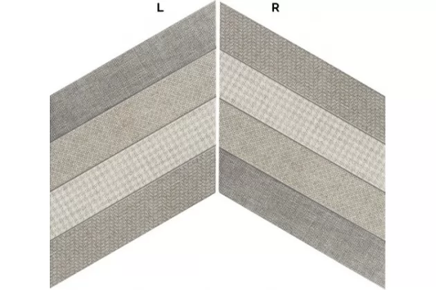 Diamond Fabric Grey Taupe R 70x40. Wzorzysta płytka imitująca piaskowiec