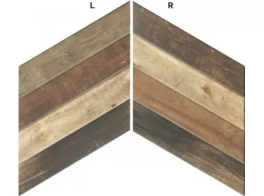 Diamond Pallet Tabacco Chevron L 70x40. Wzorzysta płytka drewnopodobna