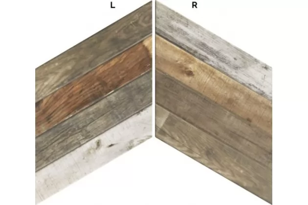 Diamond Pallet Mix Chevron L 70x40. Wzorzysta płytka drewnopodobna