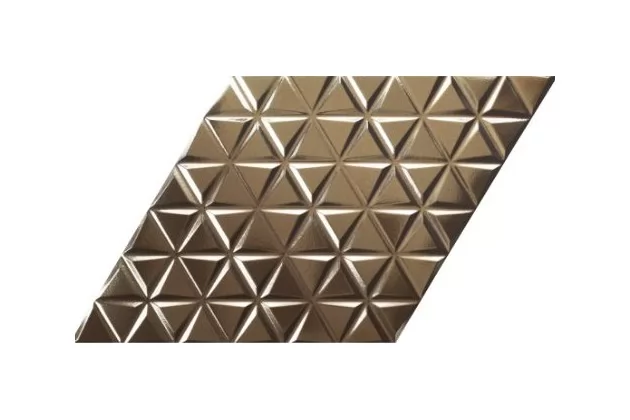 Diamond Waves Gold 70x40. Złota płytka ścienna trójwymiarowa