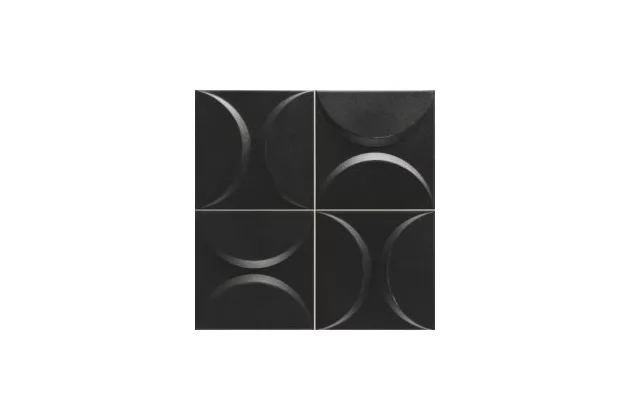 Eclipse Black 33x33 - Czarna płytka ścienna