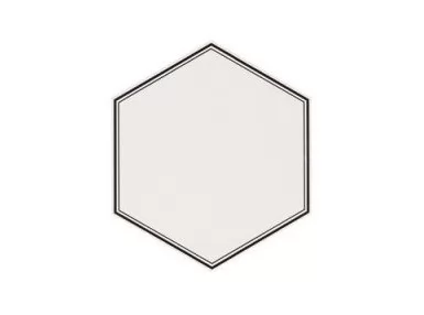 Grazia Base 33x28,5 - Biała płytka heksagonalna