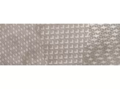 Habitat Graphic Ice 40x120 - grafitowa płytka imitująca beton z wzorem geometrycznym