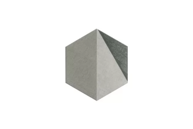 Hextangram Fabric Grey 28.5x33 - Wzorzyste płytki heksagonalne
