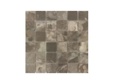 Karachi Marron Mosaico 31,5x31,5 - Brązowa płytka mozaika imitująca kamień