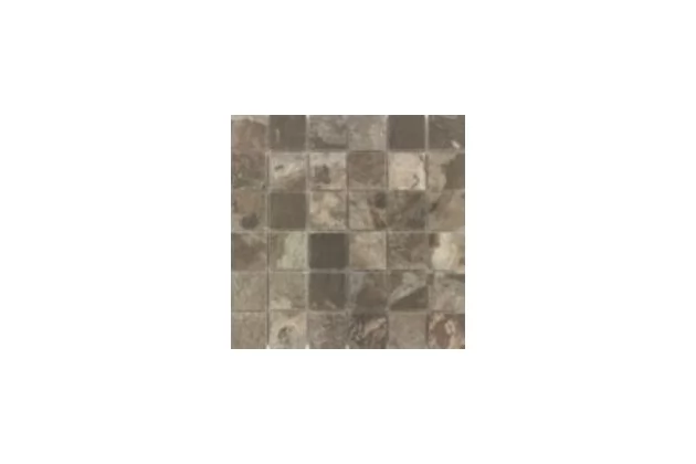 Karachi Marron Mosaico 31,5x31,5 - Brązowa płytka mozaika imitująca kamień