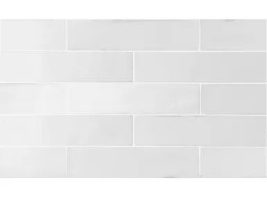 Tribeca Gymsum White 6x24,6 - Biała płytka ścienna w kształcie cegiełki