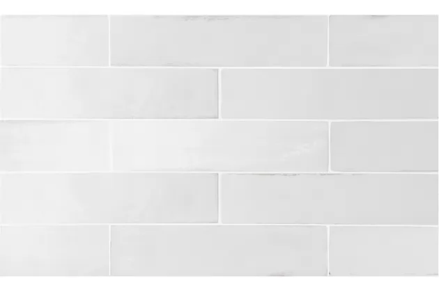 Tribeca Gymsum White 6x24,6 - Biała płytka ścienna w kształcie cegiełki