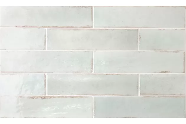 Tribeca Seaglass Mint 6x24,6 - Miętowa płytka ścienna w kształcie cegiełki