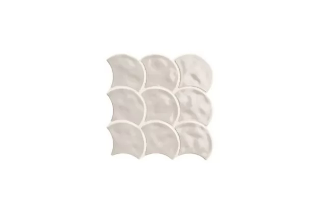 Scale Gloss Grey 30,7x30,7. Szara płytka gresowa w kształcie łuski