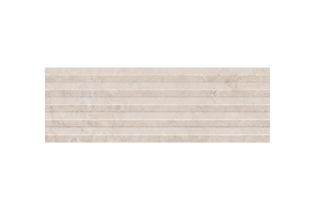 Alba Blanco Struttura Walltone 3D 30x90 M95V - Biała płytka ścienna strukturalna