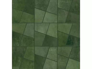 Zellige Mosaico Bosco Lux 30x30 M8WF - Zielona mała płytka ścienna