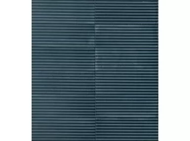 Rice Blu Pleat Lux 7,5x20 M96L - Niebieska płytka ścienna w kształcie cegiełki