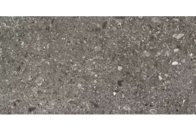 Mystone Ceppo di Gre Anthracite Rett. 75x150 MQVU - Antracytowa płytka gresowa imitująca lastryko