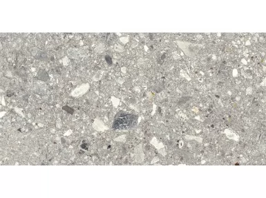 Mystone Ceppo di Gre Grey STR. Rett. 30x60 M0NJ - Szara płytka gresowa imitująca lastryko