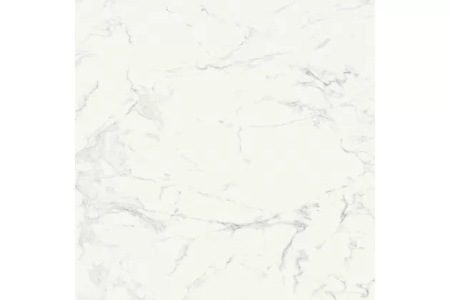 Marbleplay White Rekt. 60x60, M4LW - Biała płytka imitująca marmur