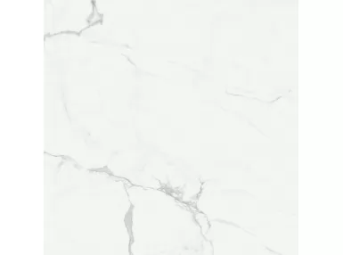Marbleplay Statuarietto Rekt. 60x60, M4LZ - Biała płytka imitująca marmur