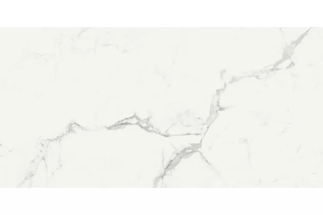 Marbleplay Statuarietto Rekt. 60x120, M4L8 - Biała płytka imitująca marmur