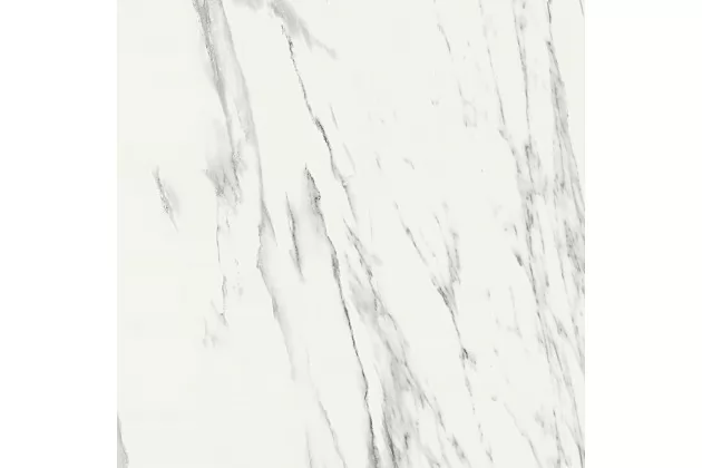 Marbleplay Venato Rekt. Lux 58x58, M4LS - Biała płytka imitująca marmur