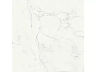 Marbleplay White Rekt. Lux 58x58, M4LR - Biała płytka imitująca marmur
