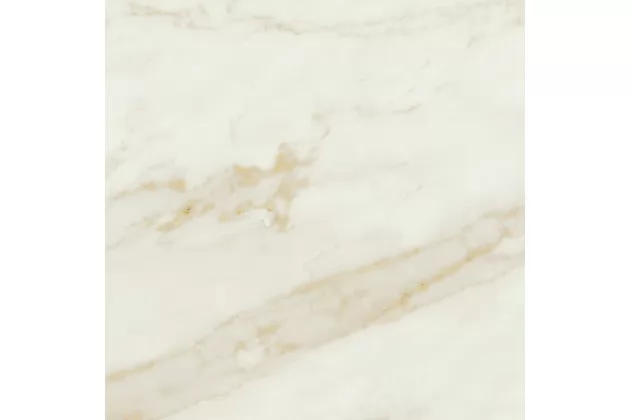 Marbleplay Ivory Rekt. Lux 58x58, M4LT - Biała płytka imitująca marmur