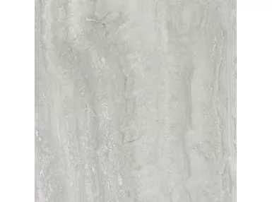 Marbleplay Travertino Grigio Rekt. Lux 58x58, M4LJ - Szara płytka imitująca kamień