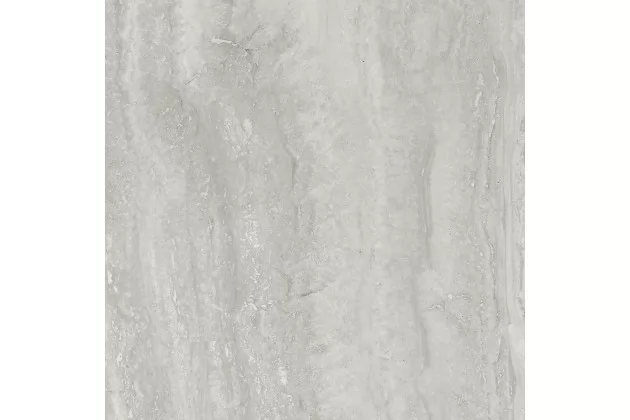 Marbleplay Travertino Grigio Rekt. Lux 58x58, M4LJ - Szara płytka imitująca kamień