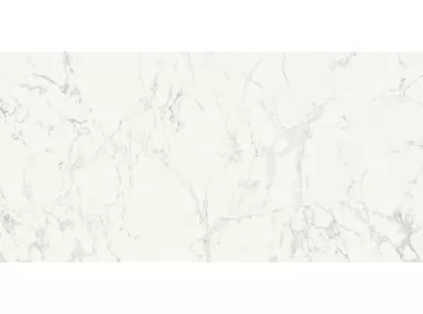 Marbleplay White Rekt. Lux 58x116, M4LL - Biała płytka imitująca marmur