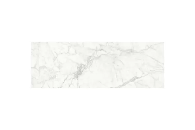 Marbleplay Statuarietto Rekt. Lux 30x90, M4NV - Biała płytka ścienna imitująca marmur