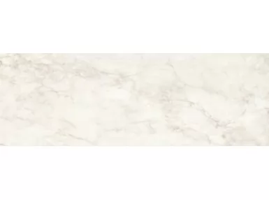 Marbleplay Calacatta Rekt. Lux 30x90, M4NW - Biała płytka ścienna imitująca marmur