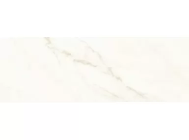 Marbleplay Ivory Rekt. Lux 30x90, M4NX - Biała płytka ścienna imitująca marmur